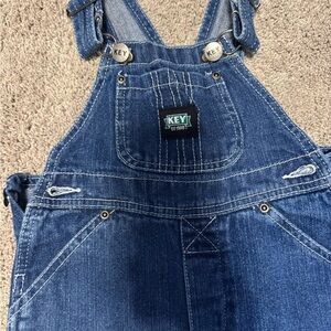 Key Kids Denim Overalls - Blue